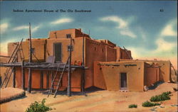 Indian Apartment House of The Ole Southwest Postcard