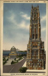 Riverside Church and Grant's Tomb Postcard