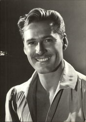 Errol Flynn in 1936 Celebrities Postcard Postcard