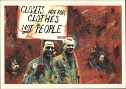 Closets are for Clothes not People Postcard