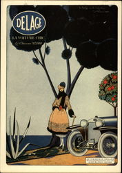 Delage - La Voiture Chic Advertising Reproductions Postcard Postcard