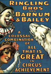 Ringling Bros and Barnum & Bailey Advertising Reproductions Postcard Postcard