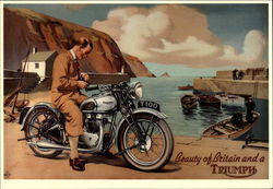 Triumph T100: Beauty of Britain and a Triumph Postcard