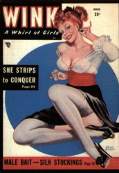 Pin- Ups / She Strips to Conquer Advertising Reproductions Postcard Postcard