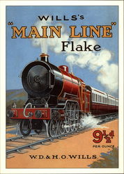 Wills's Main Line Flake Advertising Reproductions Postcard Postcard