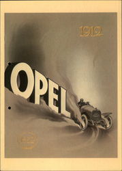 Opel 1912 Advertising Poster Advertising Reproductions Postcard Postcard