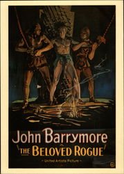 John Barrymore in "The Beloved Rogue" Postcard