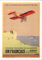 C'est a la France Que Le Monde Doit ses Ailes Advertising Reproductions Postcard Postcard