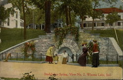 Studebaker Spring, View No. 2 Winona Lake, IN Postcard Postcard