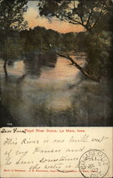 Floyd River Scene Le Mars, IA Postcard Postcard