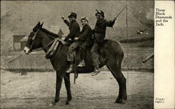 Three Black Diamonds and the Jack Black Americana Postcard Postcard