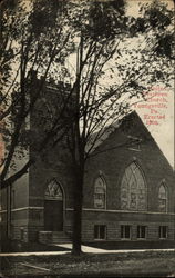 United Brethren Church, Erected 1909 Postcard