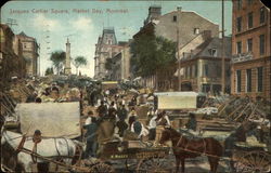 Jacque Cartier Square, Market Day Postcard