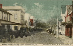 Center Square, looking North Postcard