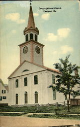 Congregational Church Eastport, ME Postcard Postcard