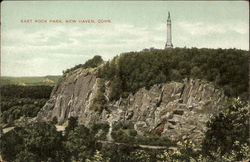 East Rock Park with Tower View Postcard