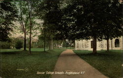 Yassar College Grounds Postcard