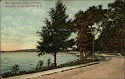 The Owasco Road at Foot of Lake Auburn, NY Postcard Postcard