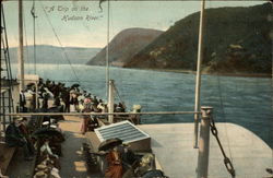 A Trip on the Hudson River Postcard