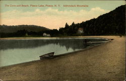 The cove and beach, Piseco Lake, Adirondack Mountains Postcard