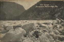 Ice Gorge Delaware Water Gap, PA Postcard Postcard