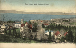 Tarrytown and Hudson River Postcard