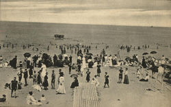 Cliff Bathing Beach Postcard