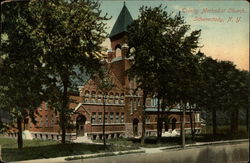 Trinity Methodist Church Schenectady, NY Postcard Postcard