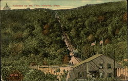 Railroad Up Mt. Tom Postcard