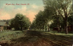 Wyatt Ave., East Lincoln, IL Postcard Postcard