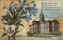 Wyoming points of interest Postcard