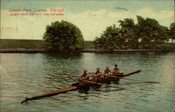 Lincoln Park Lagoon Chicago, IL Postcard Postcard