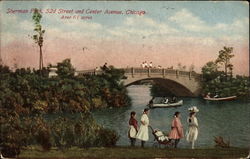 Sherman Park Chicago, IL Postcard Postcard