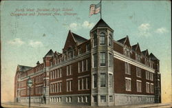 North West Division High School, Claremont and Potomac Ave Postcard