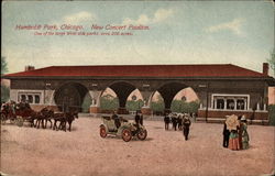 Humboldt Park, New Concert Pavilion Chicago, IL Postcard Postcard