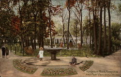 Humboldt Park Fountain and Play Grounds Chicago, IL Postcard Postcard