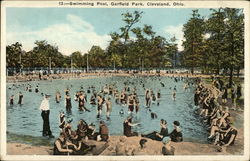 Swimming Pool, Garfield Park Cleveland, OH Postcard Postcard