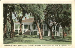 Jefferson Davis Shrine: Beauvoir Biloxi, MS Postcard Postcard