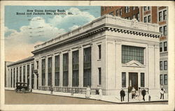 New Union Savings Bank, Broad and Jackson Sts Augusta, GA Postcard Postcard