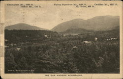 The Bar Harbor Mountains Maine Postcard Postcard