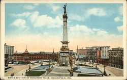 Bird's Eye View of Monument Place Postcard