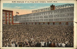 50,000 Employees of the Ford Motor Company Detroit, MI Postcard Postcard