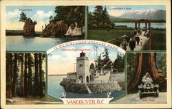 Scenes from Picturesque Stanley Park Vancouver, BC Canada British Columbia Postcard Postcard