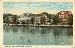 View of Sunset Lake Postcard