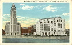 New Ohio State Office Building and AIU Citadel Columbus, OH Postcard Postcard