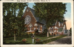 Sage Chapel, Cornell University Postcard