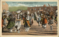 Buffalo Dance at Tesuque Indian Pueblow near Santa Fe Postcard