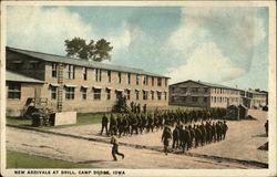 New Arrivals at Drill Camp Dodge, IA Postcard Postcard