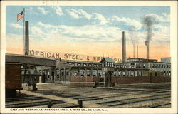 East and West Mills, American Steel & Wire Co Dekalb, IL Postcard Postcard