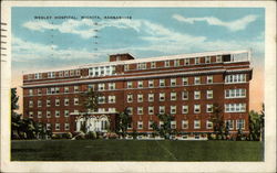 Wesley Hospital Wichita, KS Postcard Postcard